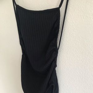 Leah Marl Backless Ribbed Bodysuit